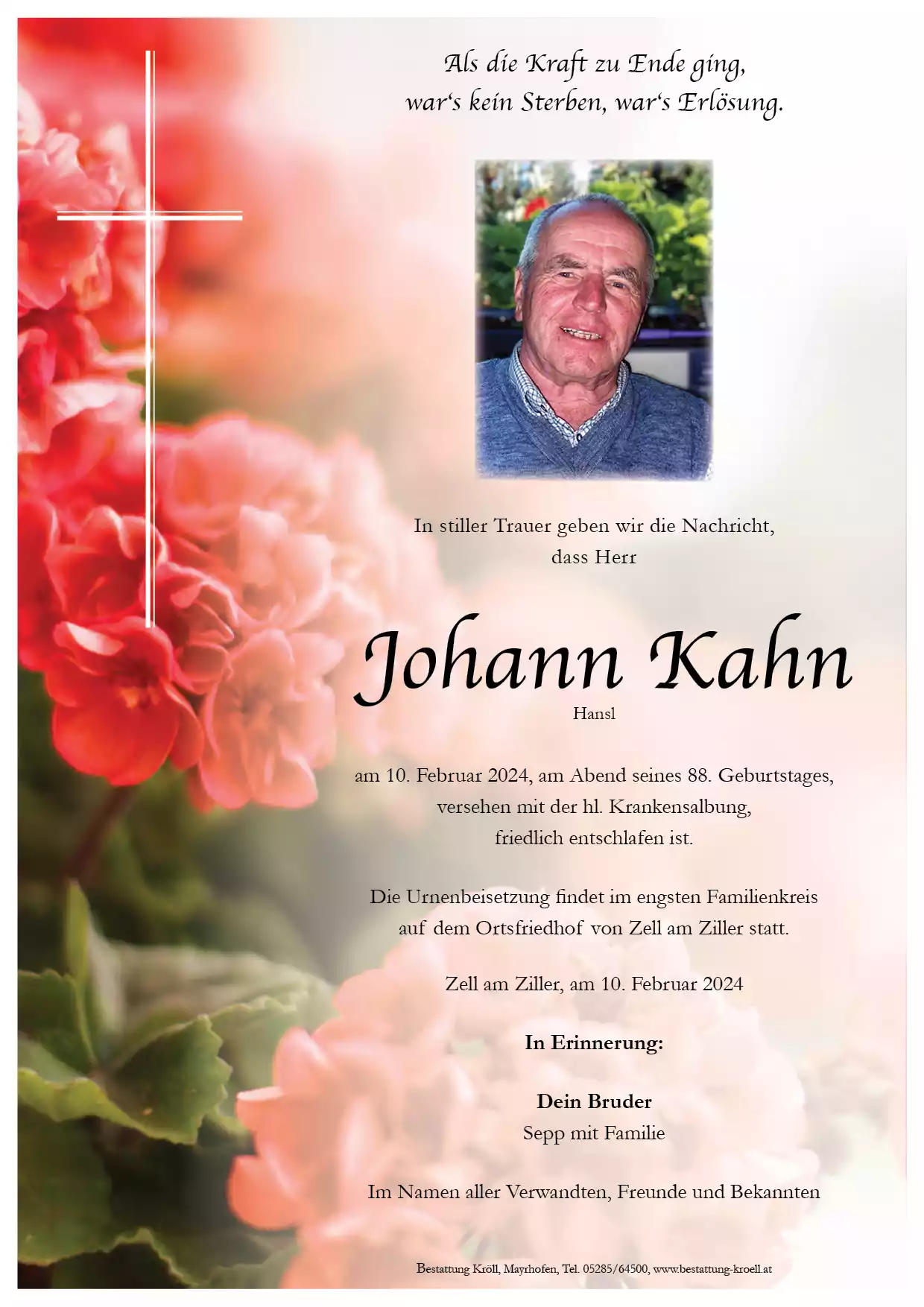 Parte von Johann Kahn